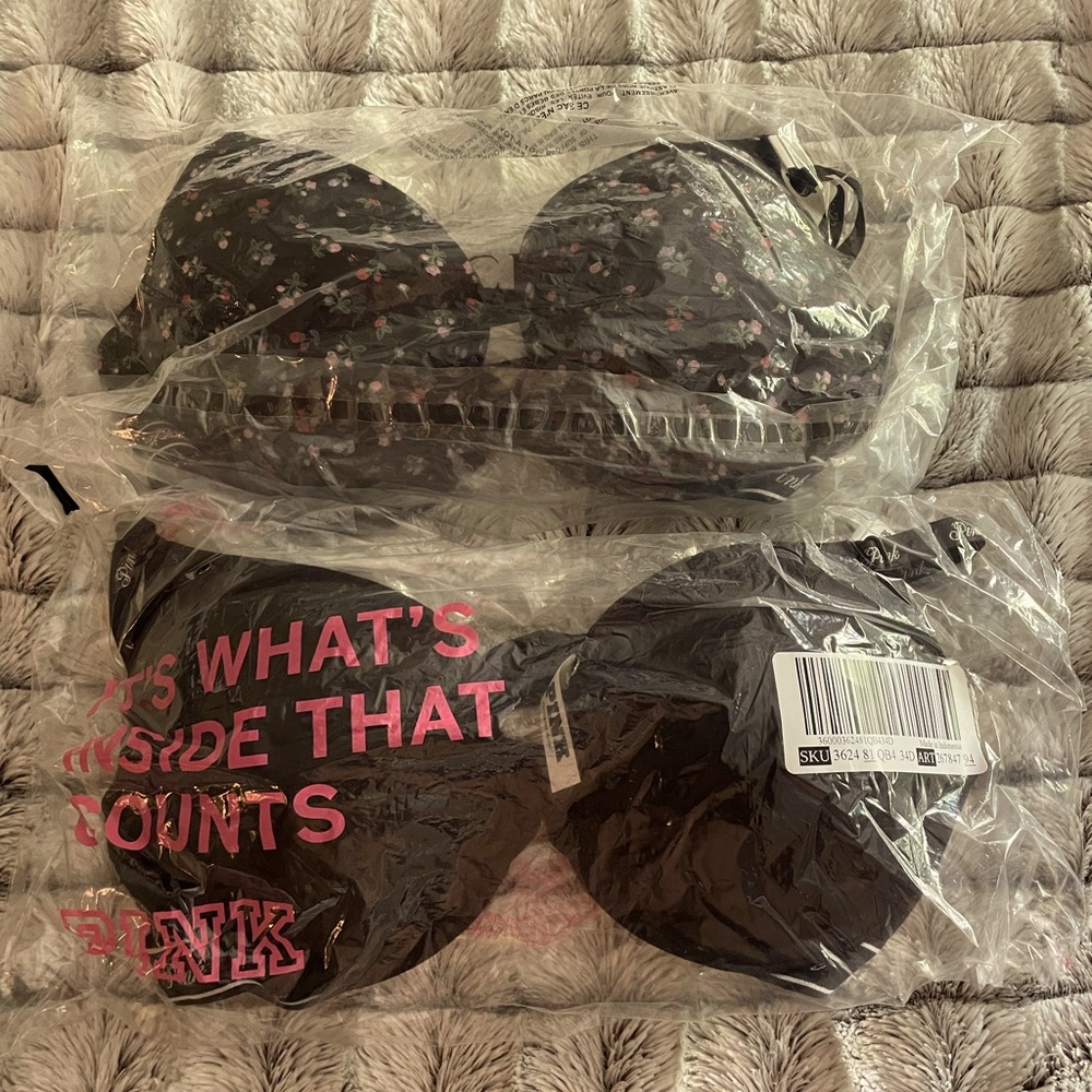 Victorias Secret bras 34D, padded push up